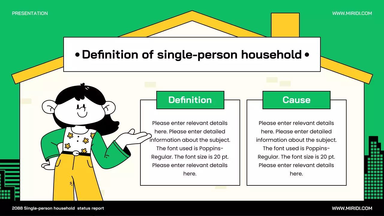 Green Minimal Household Report Presentation