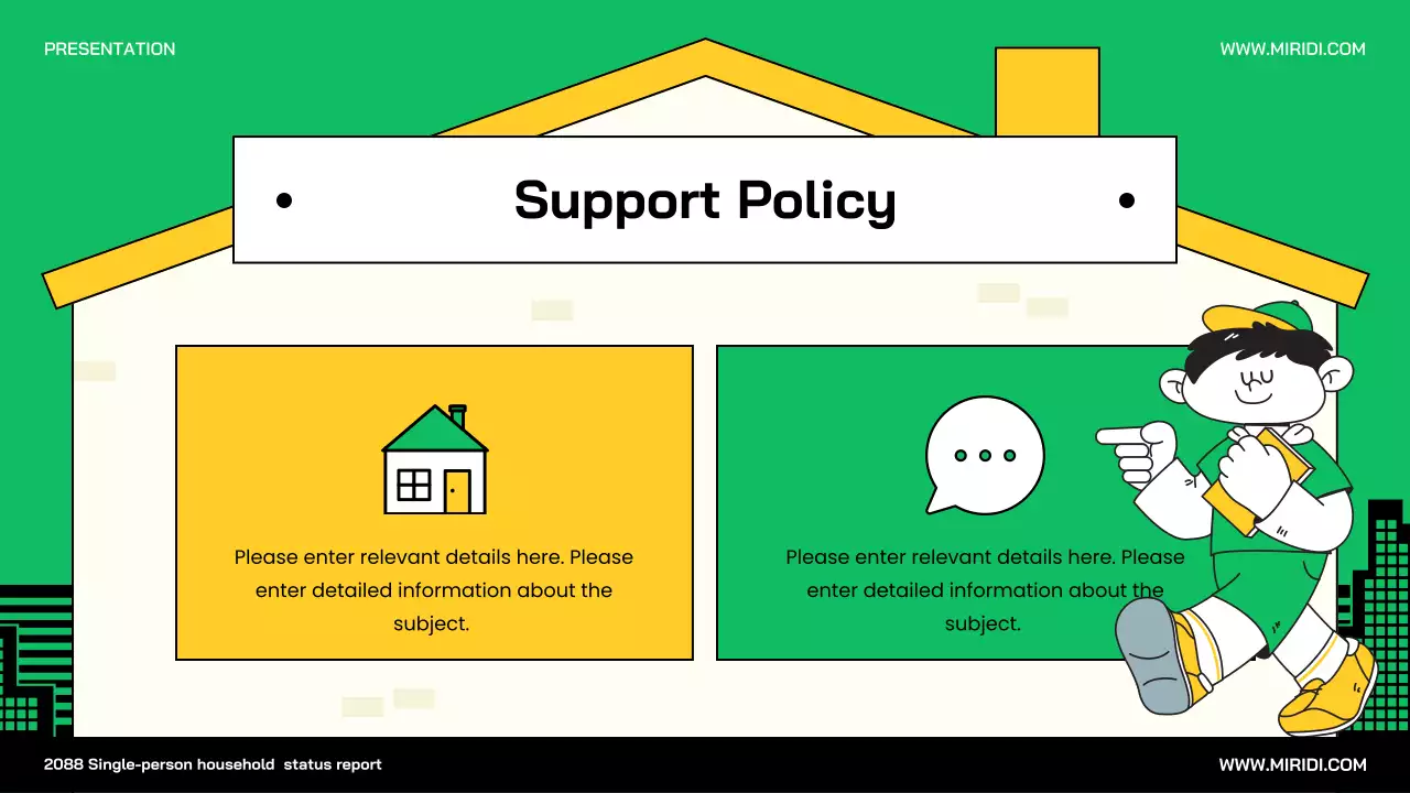 Green Minimal Household Report Presentation