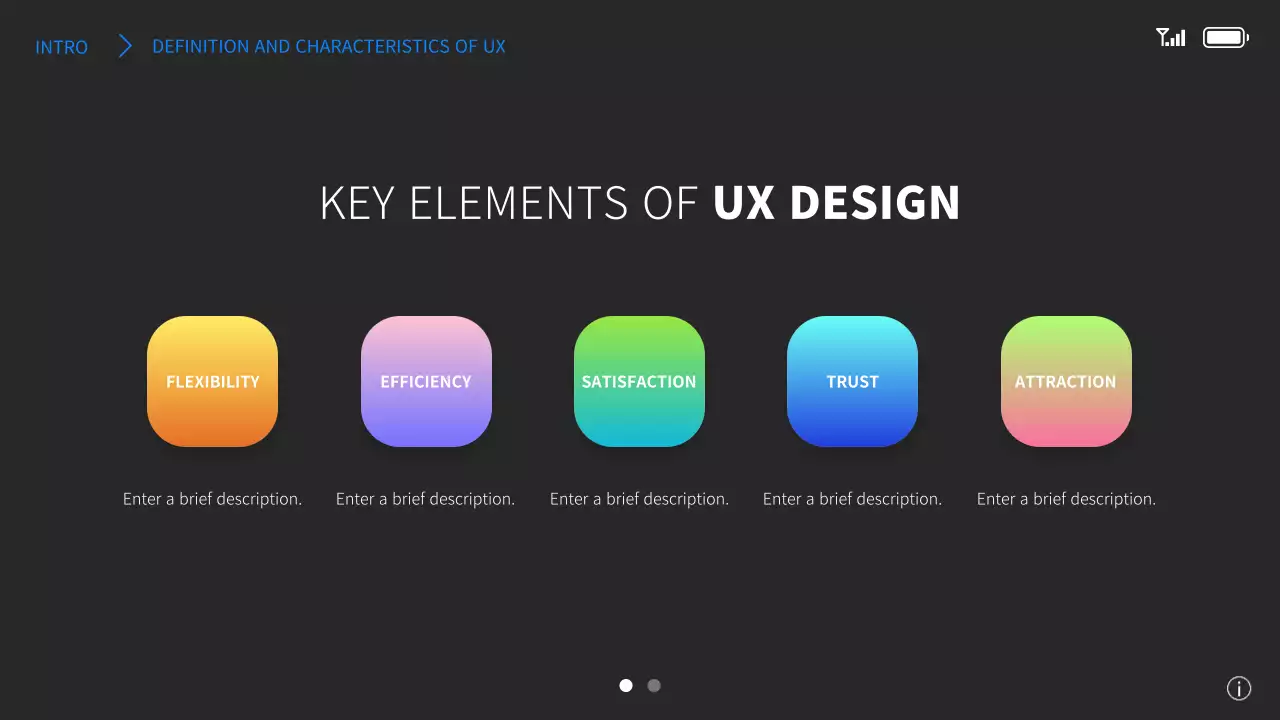 블루 모던 UX 분석 보고서 프레젠테이션