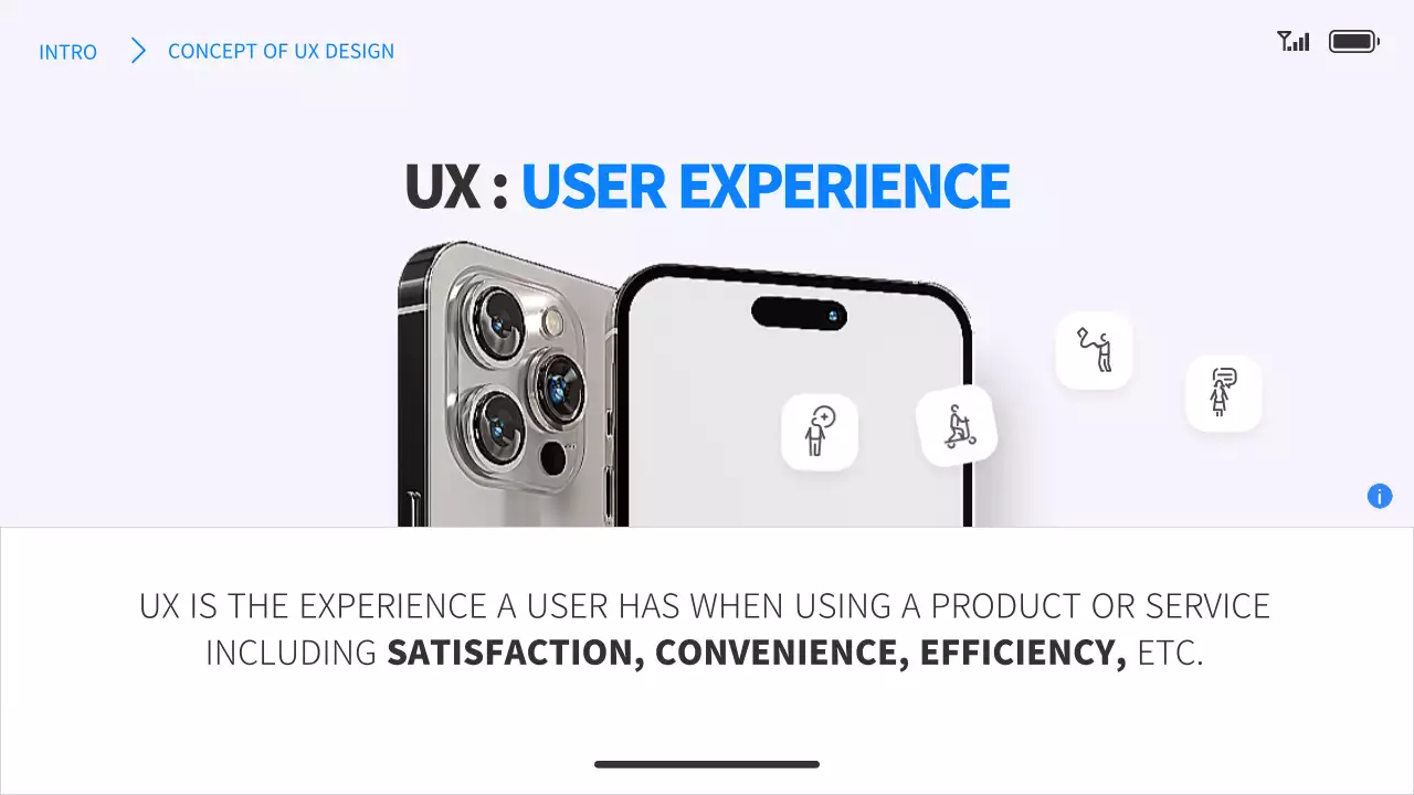 블루 모던 UX 분석 보고서 프레젠테이션
