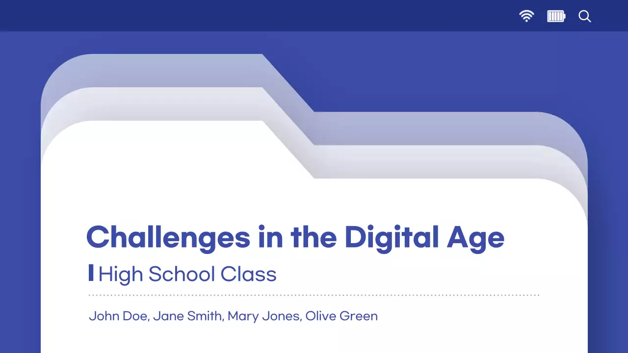 Blue Modern Digital Class Lecture Presentation