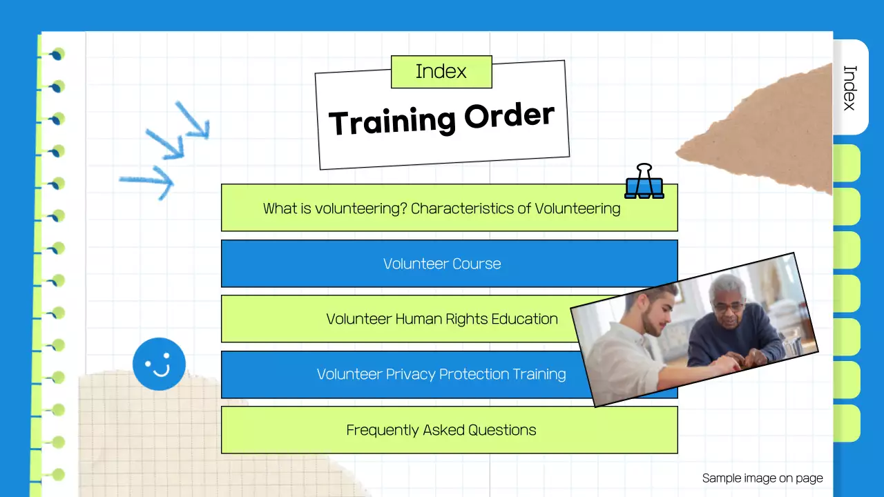 블루모던 자원봉사자 홍보 프레젠테이션