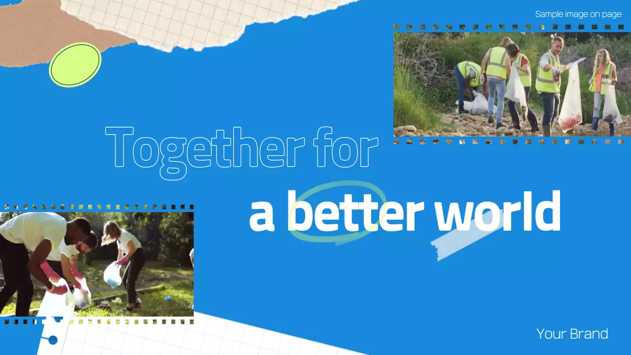 블루모던 자원봉사자 홍보 프레젠테이션