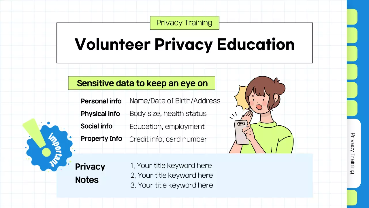 블루모던 자원봉사자 홍보 프레젠테이션