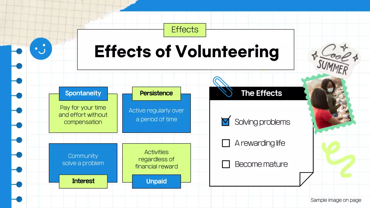 블루모던 자원봉사자 홍보 프레젠테이션