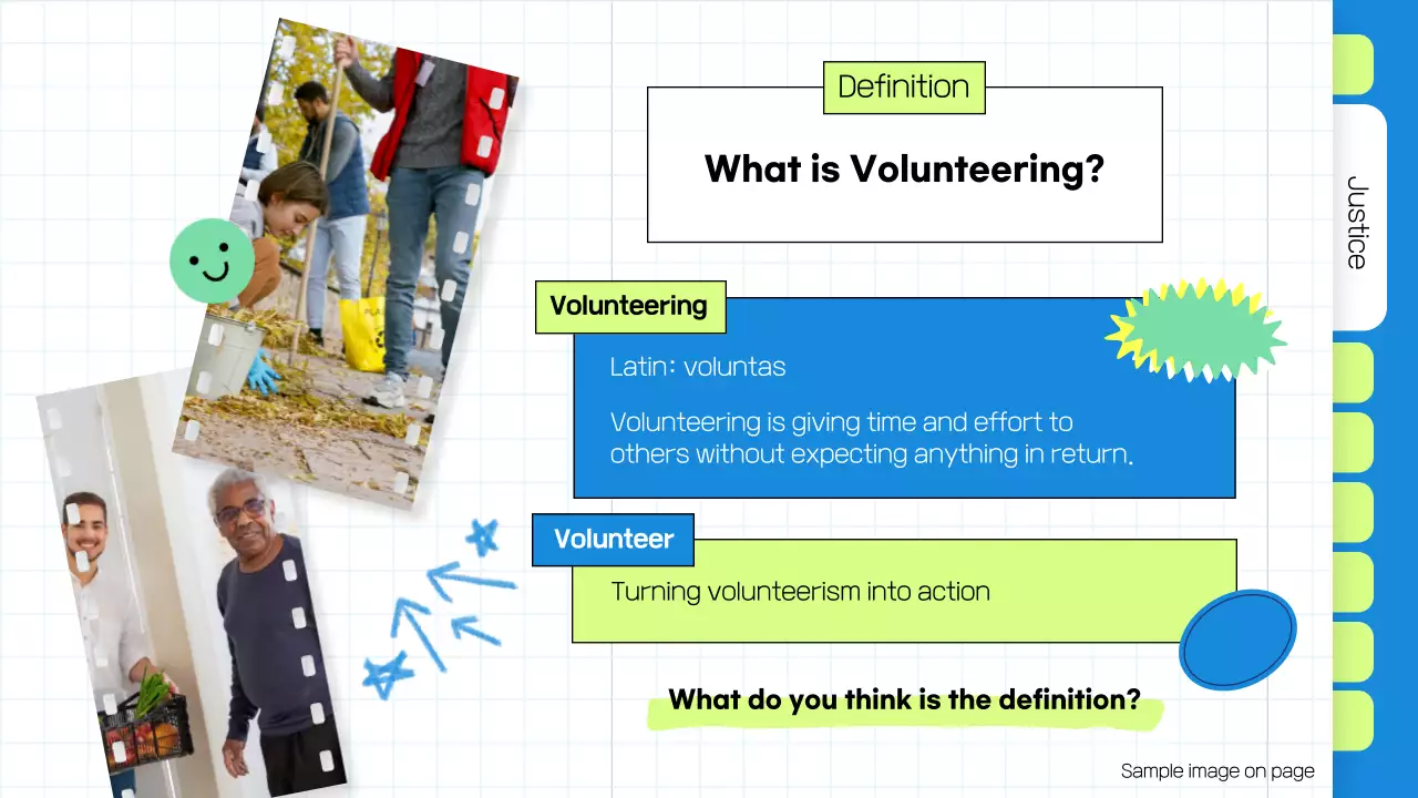 블루모던 자원봉사자 홍보 프레젠테이션