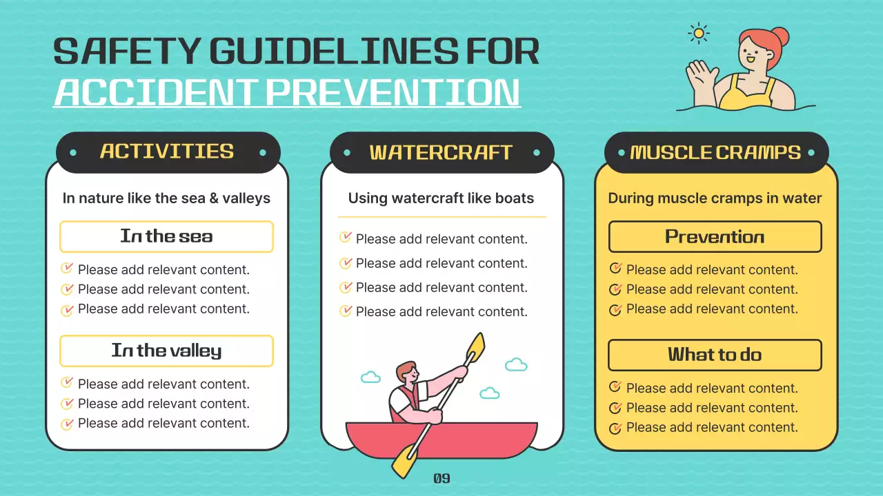 옐로우 트렌디 여름 가이드 프레젠테이션