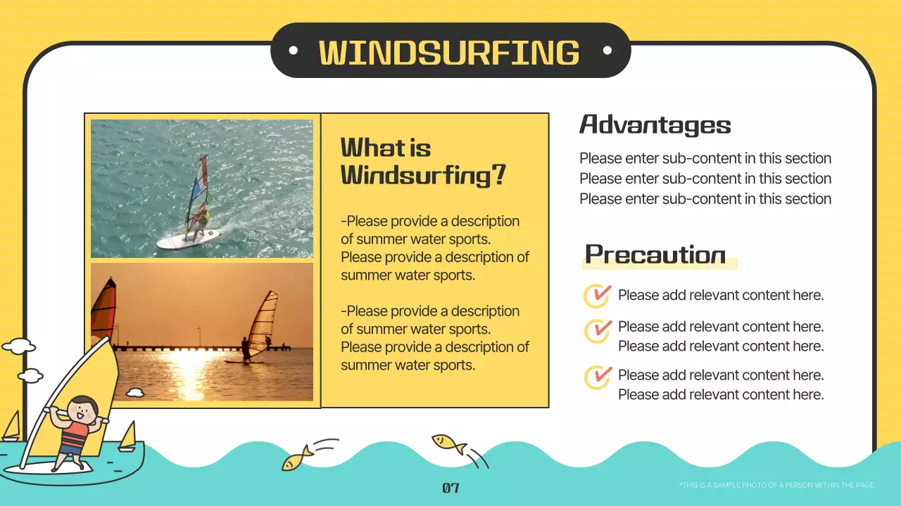 옐로우 트렌디 여름 가이드 프레젠테이션