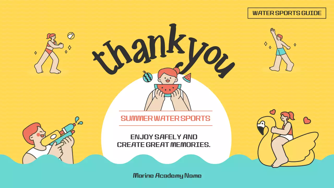 옐로우 트렌디 여름 가이드 프레젠테이션