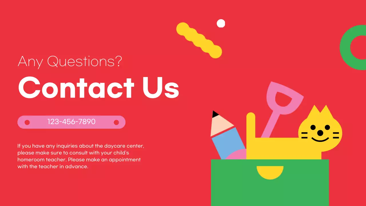 Red Modern Daycare Event Presentation