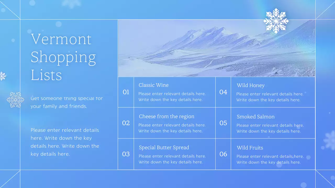 Blue Elegant Winter Promotion Presentation