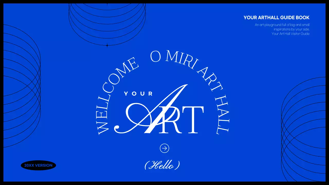 블루 모던 아트 가이드 프레젠테이션