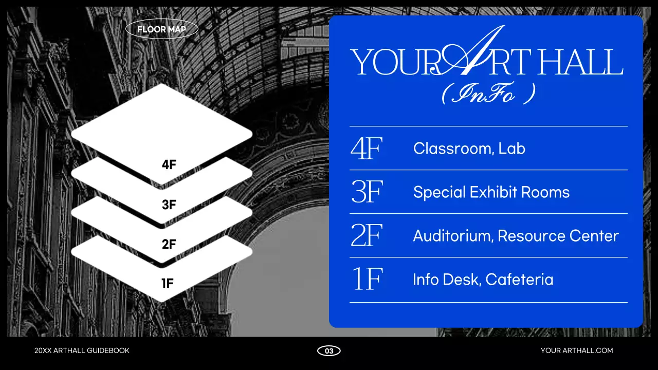 블루 모던 아트 가이드 프레젠테이션