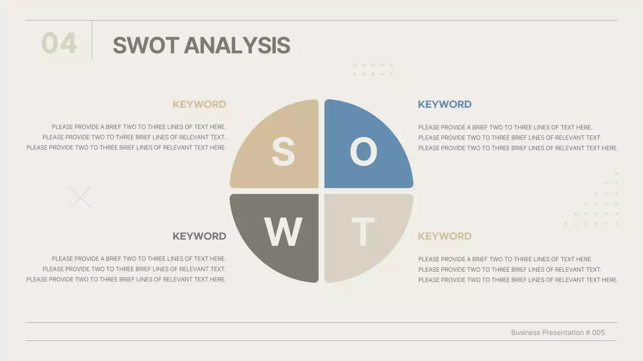 베이지 미니멀 비즈니스 프레젠테이션