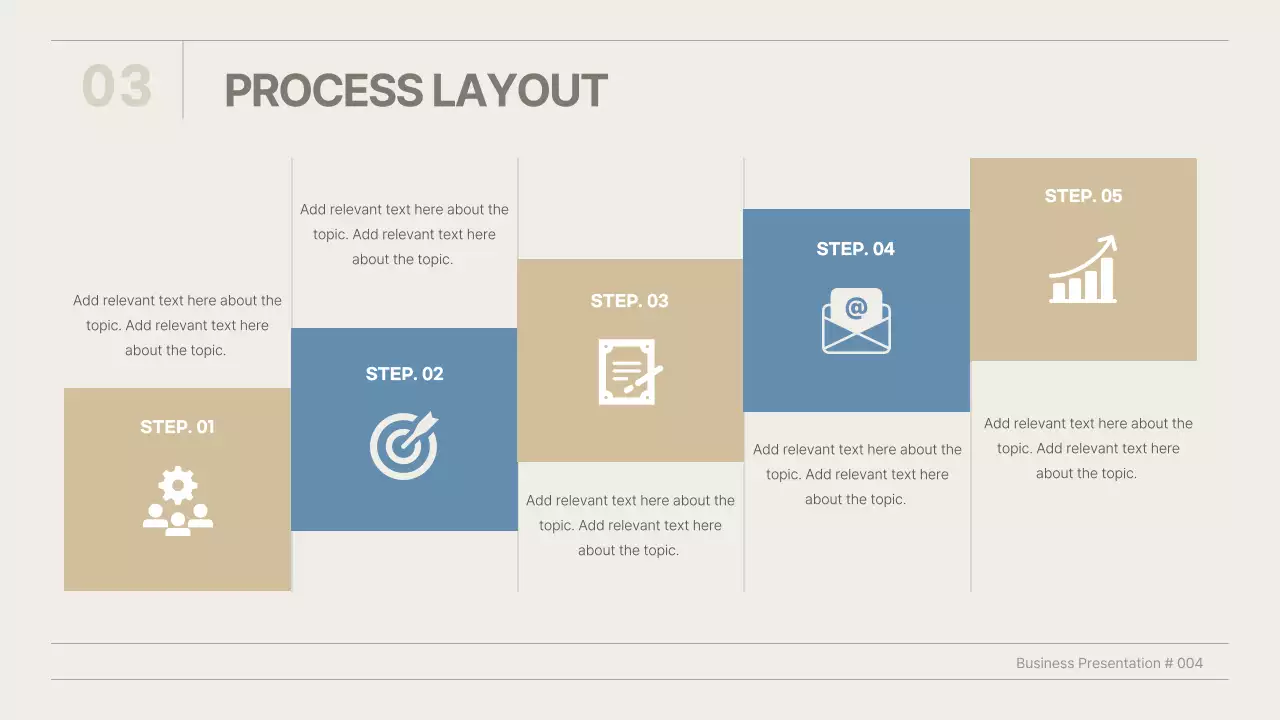 베이지 미니멀 비즈니스 프레젠테이션