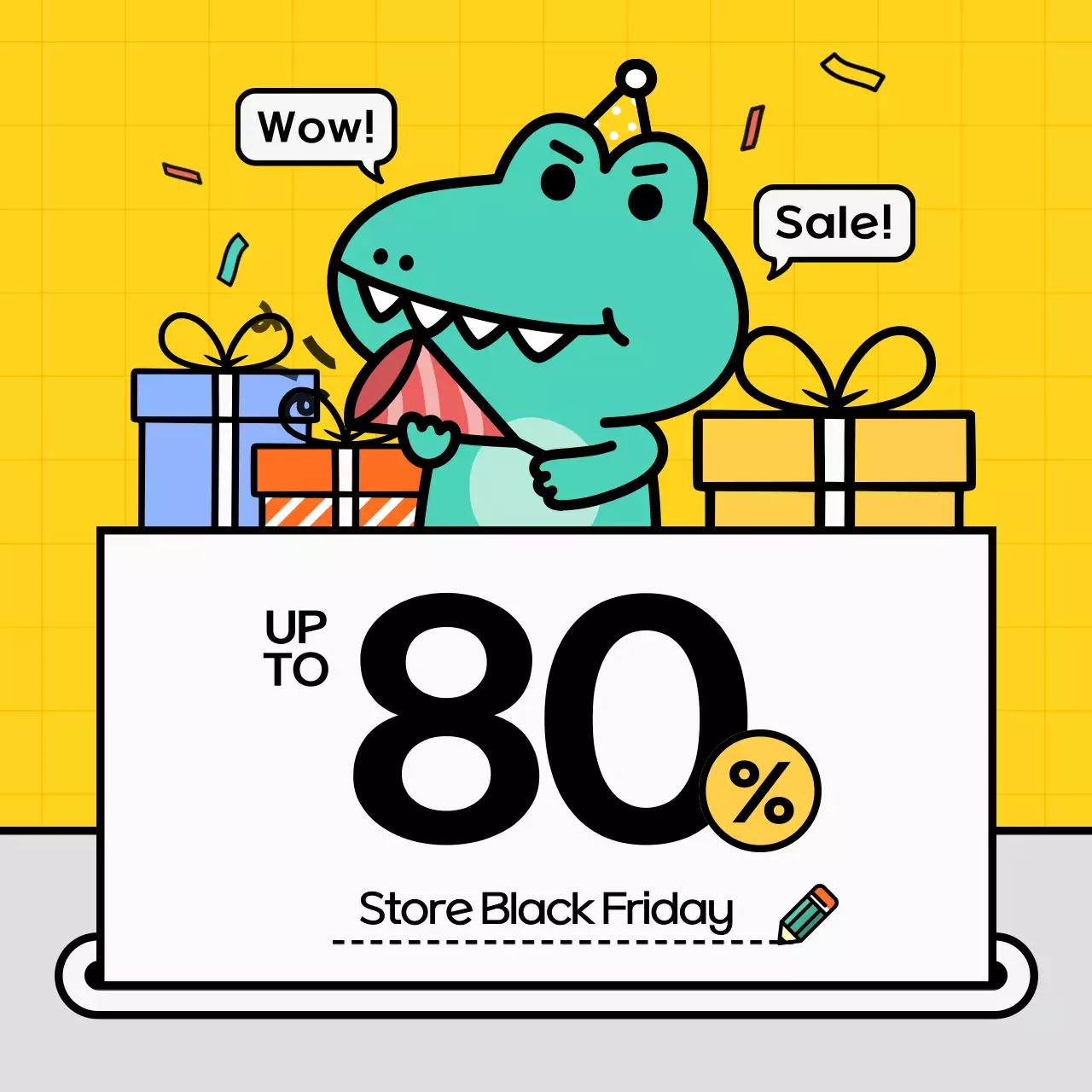 Orange Comic Social Media Promotion Instagram Carousel