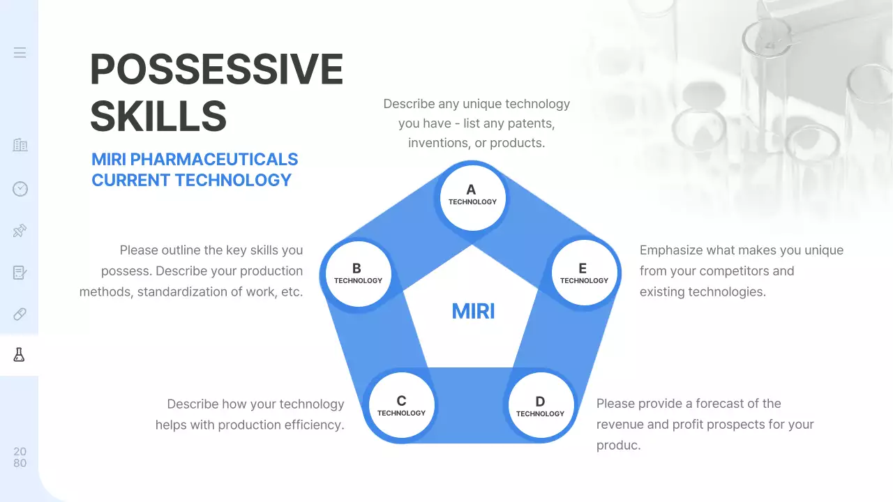 블루 모던 헬스케어 프리젠테이션