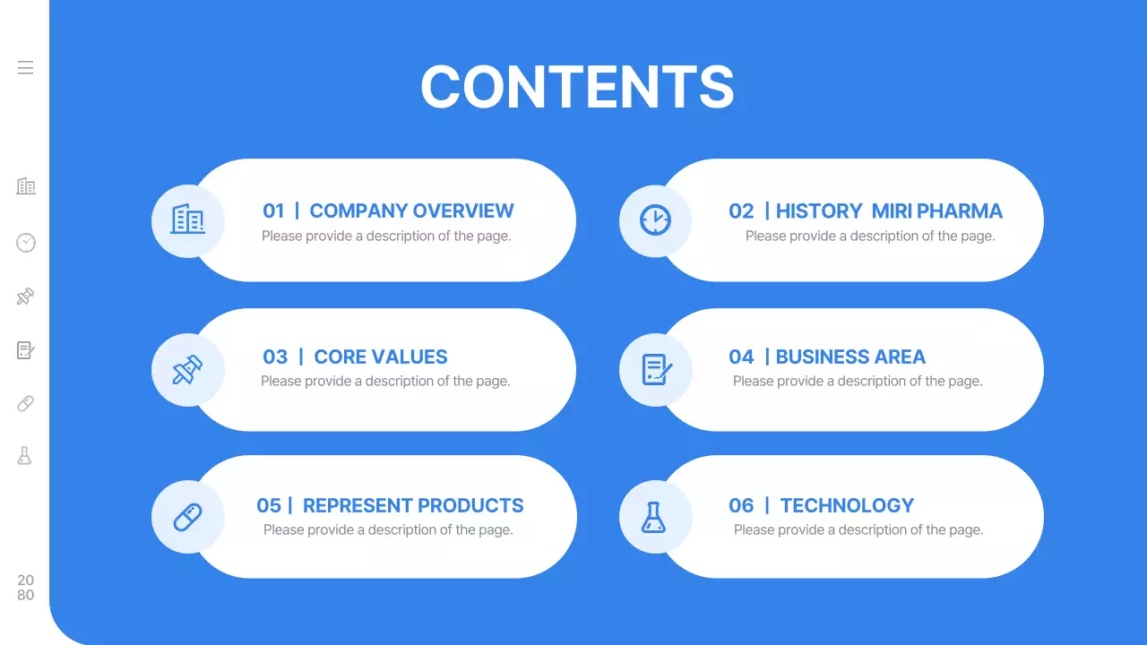 블루 모던 헬스케어 프리젠테이션