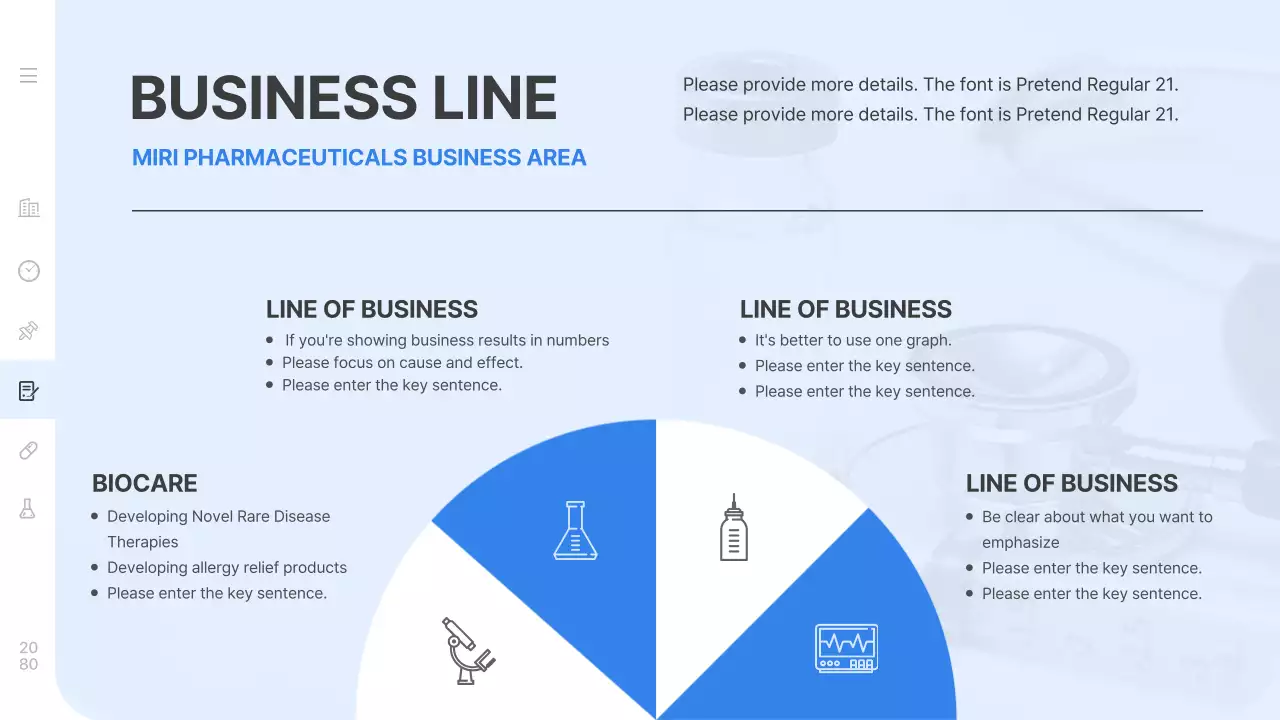블루 모던 헬스케어 프리젠테이션