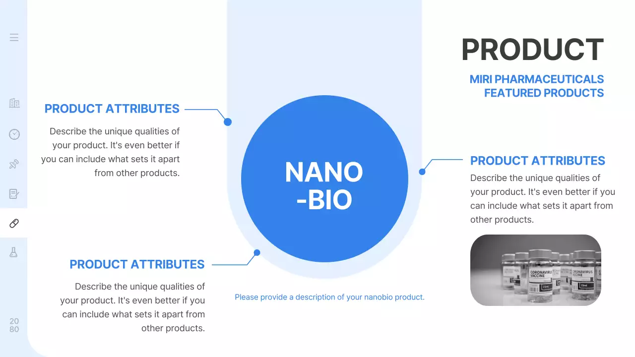 블루 모던 헬스케어 프리젠테이션