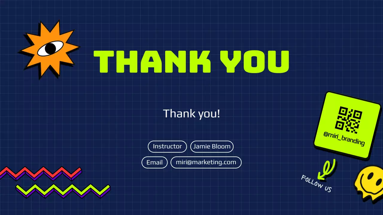 Neon Retro Marketing Course Presentation