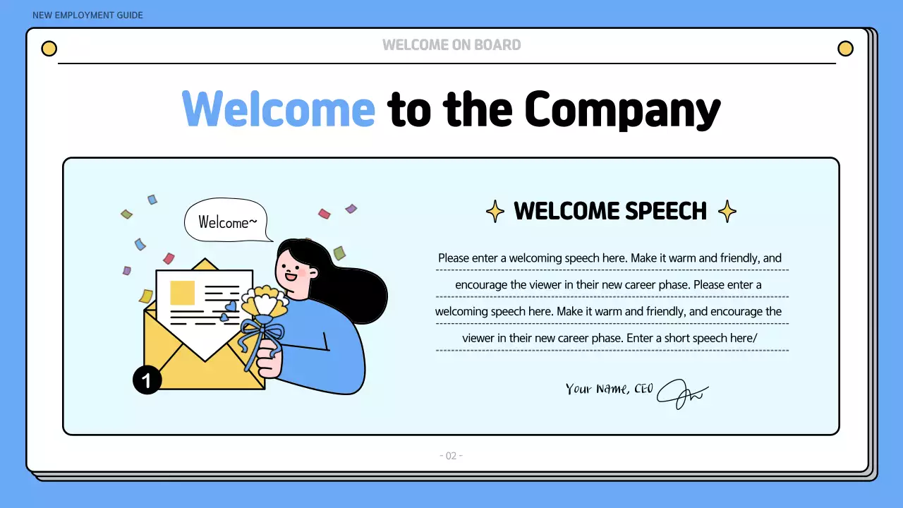 Bài thuyết trình hướng dẫn sử dụng Blue Simple Onboarding