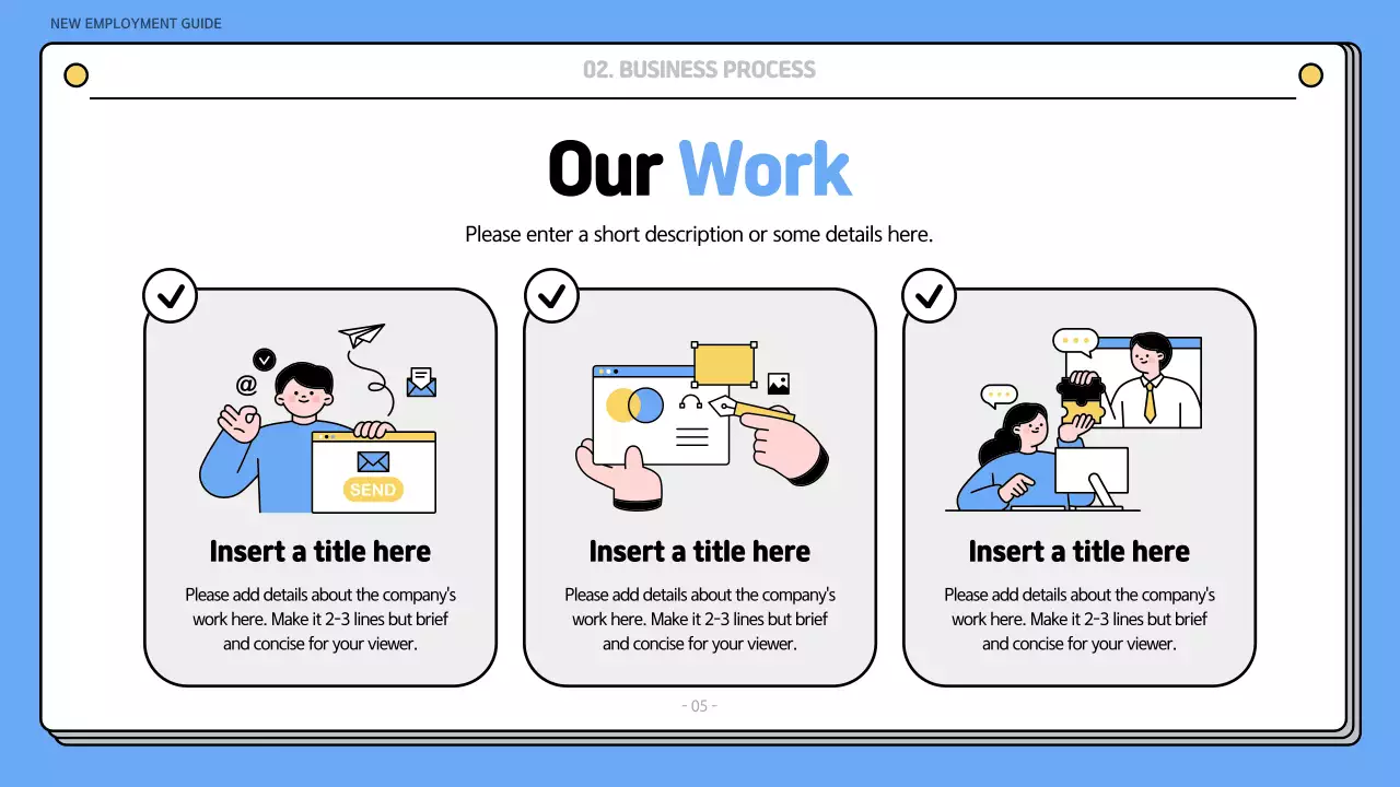 Bài thuyết trình hướng dẫn sử dụng Blue Simple Onboarding