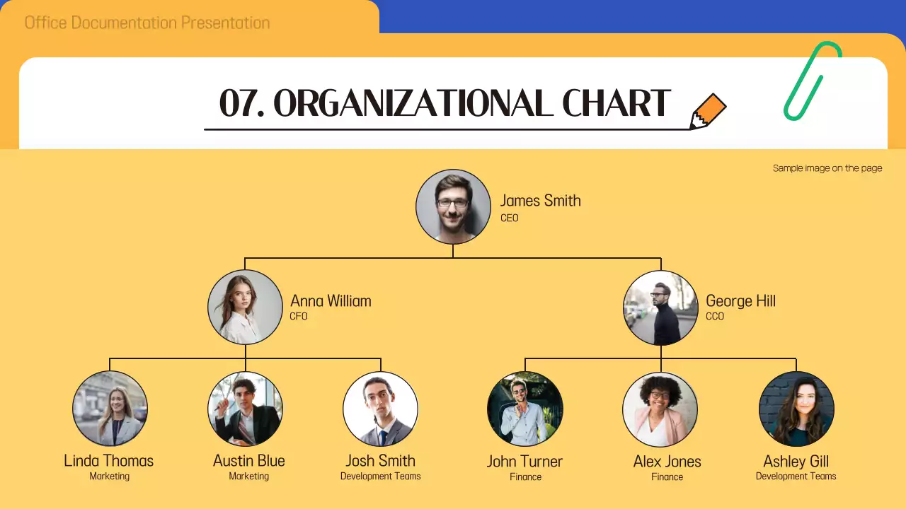 블루 모던 오피스 프레젠테이션