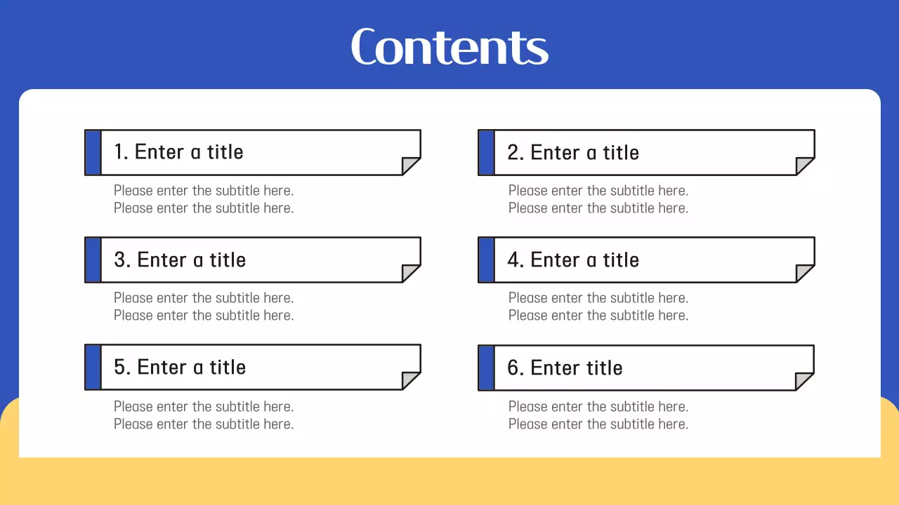 블루 모던 오피스 프레젠테이션