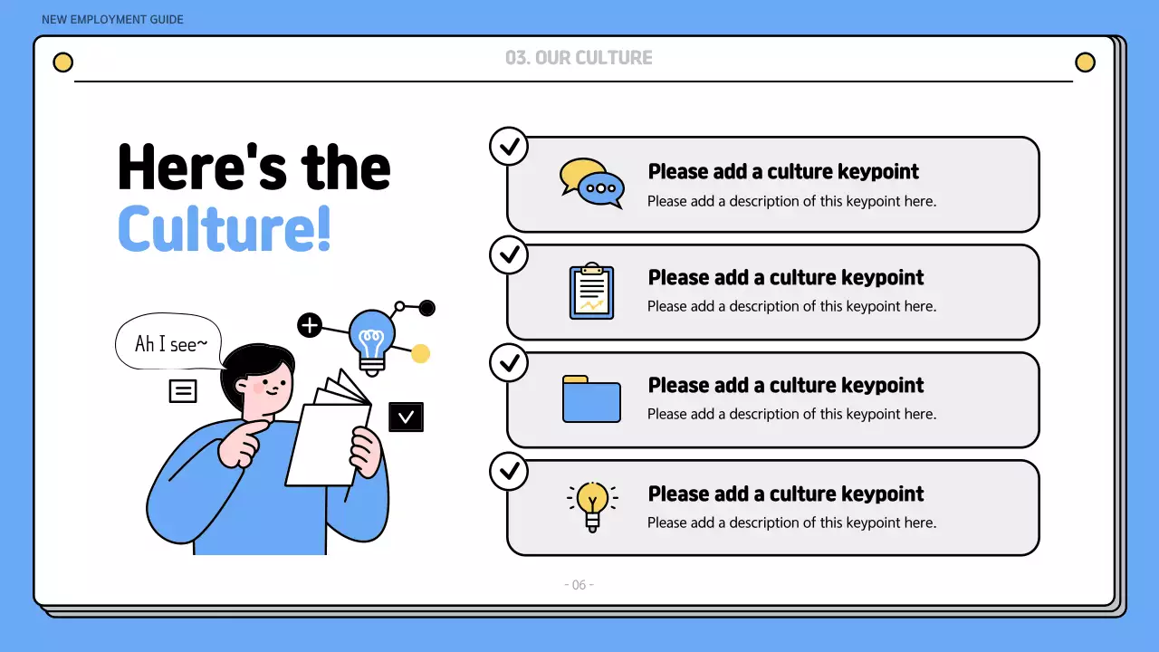 Bài thuyết trình hướng dẫn sử dụng Blue Simple Onboarding