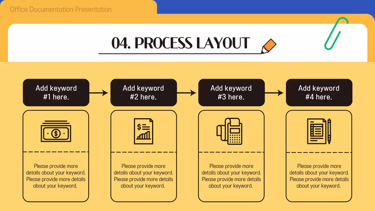 블루 모던 오피스 프레젠테이션