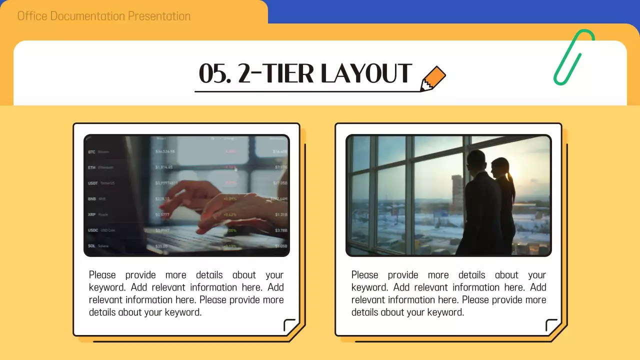 블루 모던 오피스 프레젠테이션