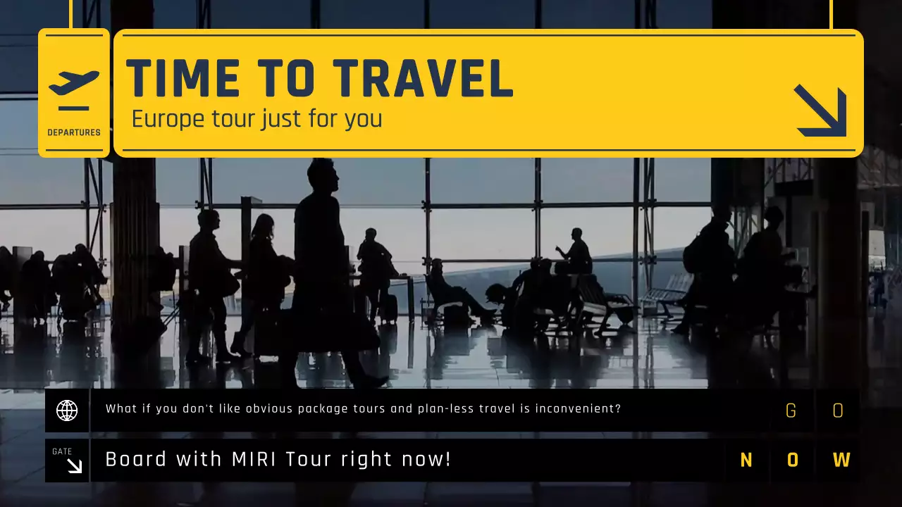 옐로우 모던 여행 가이드 프레젠테이션