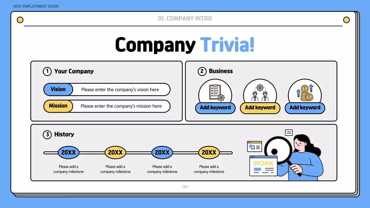Bài thuyết trình hướng dẫn sử dụng Blue Simple Onboarding