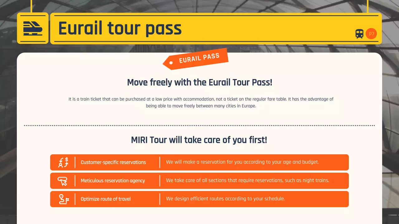 옐로우 모던 여행 가이드 프레젠테이션