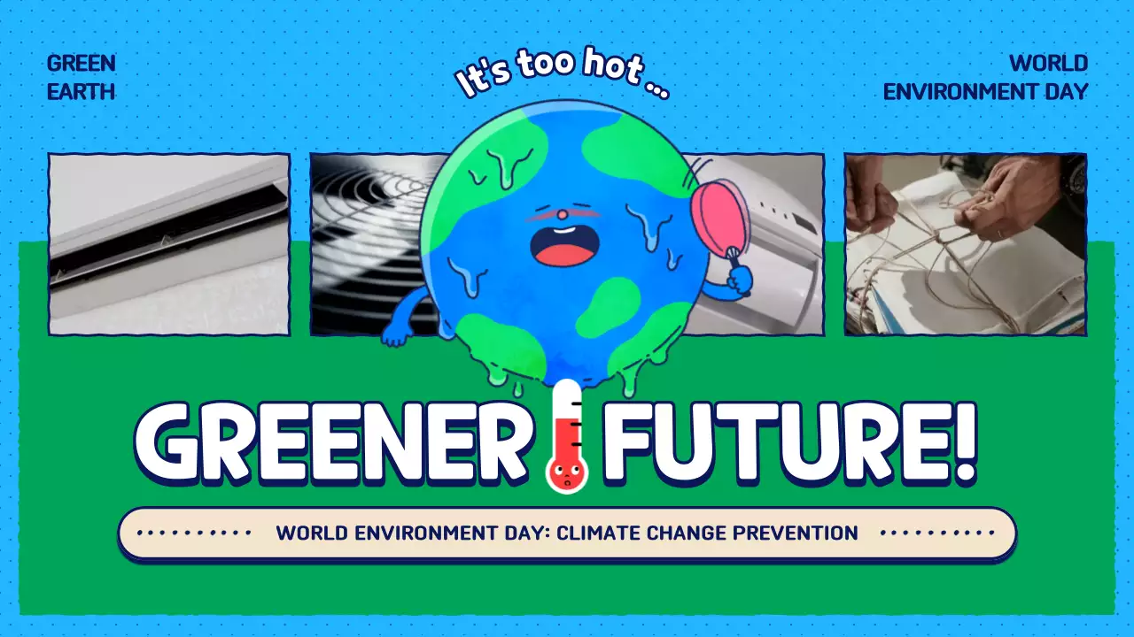 블루모던 환경 홍보 프레젠테이션