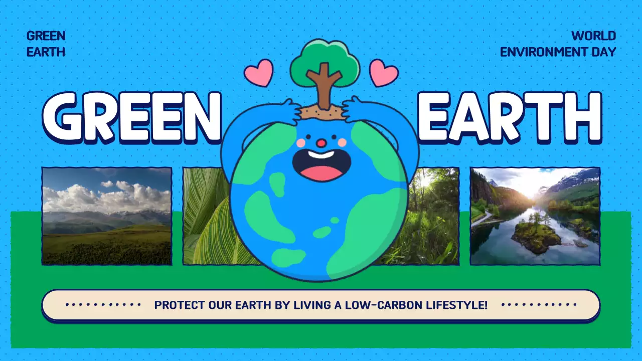 블루모던 환경 홍보 프레젠테이션