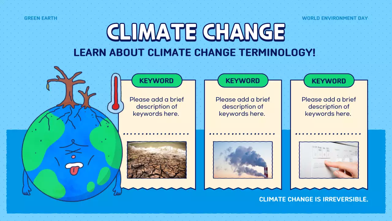 블루모던 환경 홍보 프레젠테이션