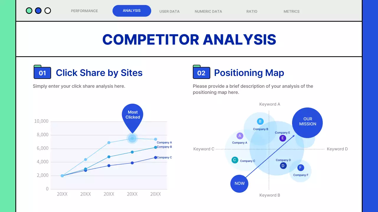 블루 모던 데이터 제안서 문서 프레젠테이션