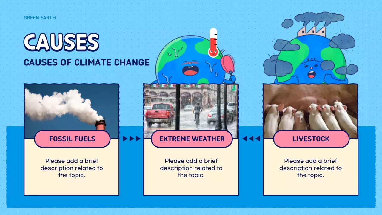 블루모던 환경 홍보 프레젠테이션