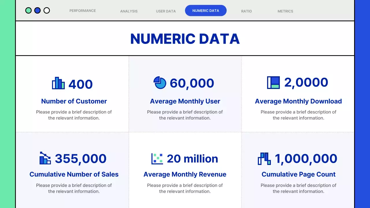 블루 모던 데이터 제안서 문서 프레젠테이션