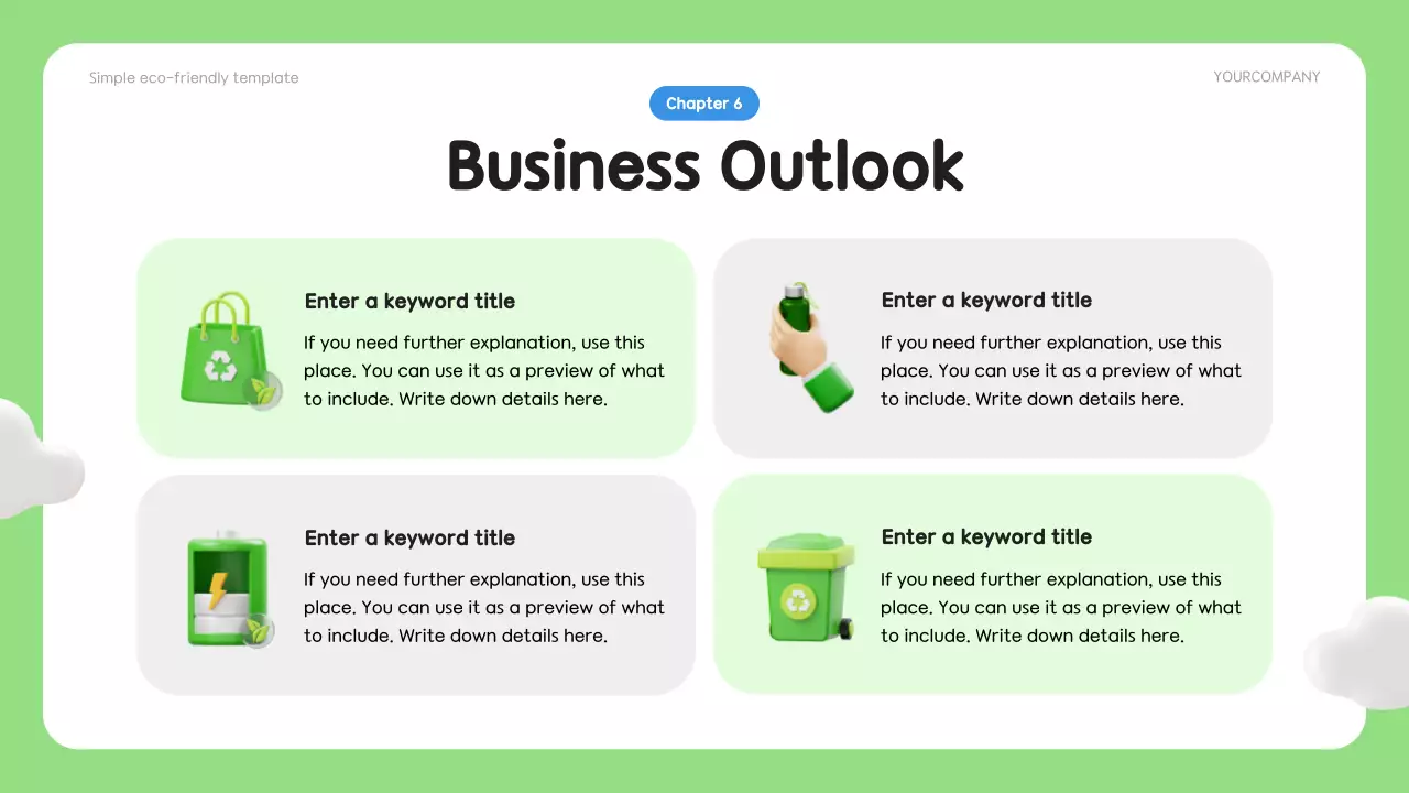 Green Modern Esg Business Plan Presentation