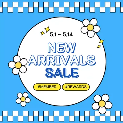 Blue Trendy Sale Promotion Social Media Post