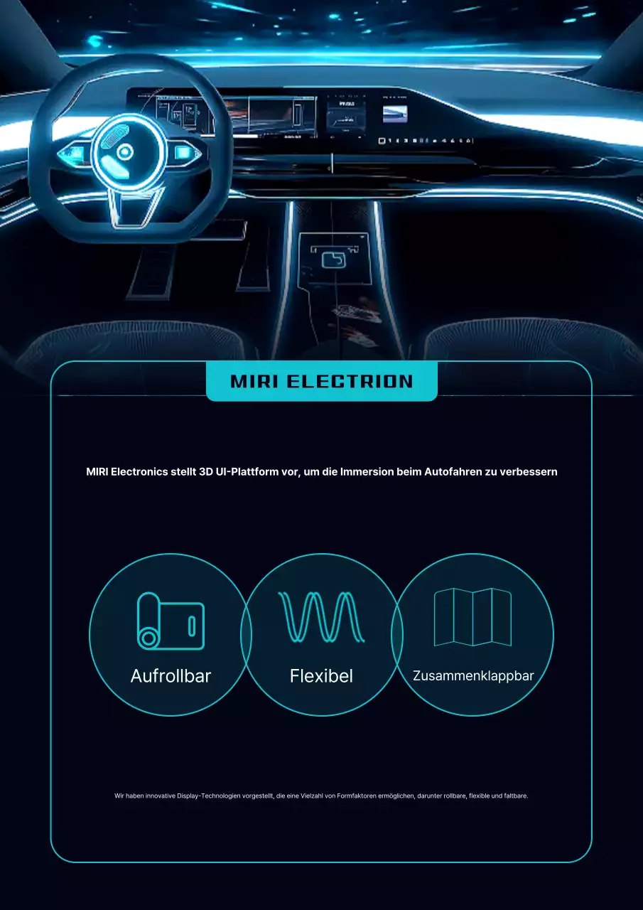 Neon Cyber-Technologie-Werbung