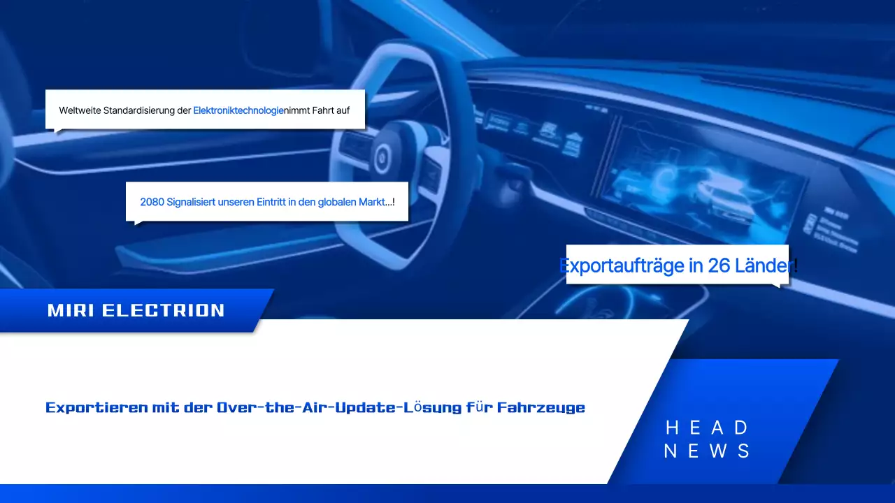 Blaue Moderne Technologieförderung