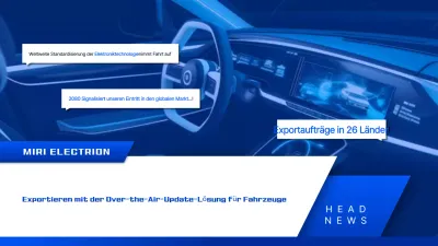 Blaue Moderne Technologieförderung