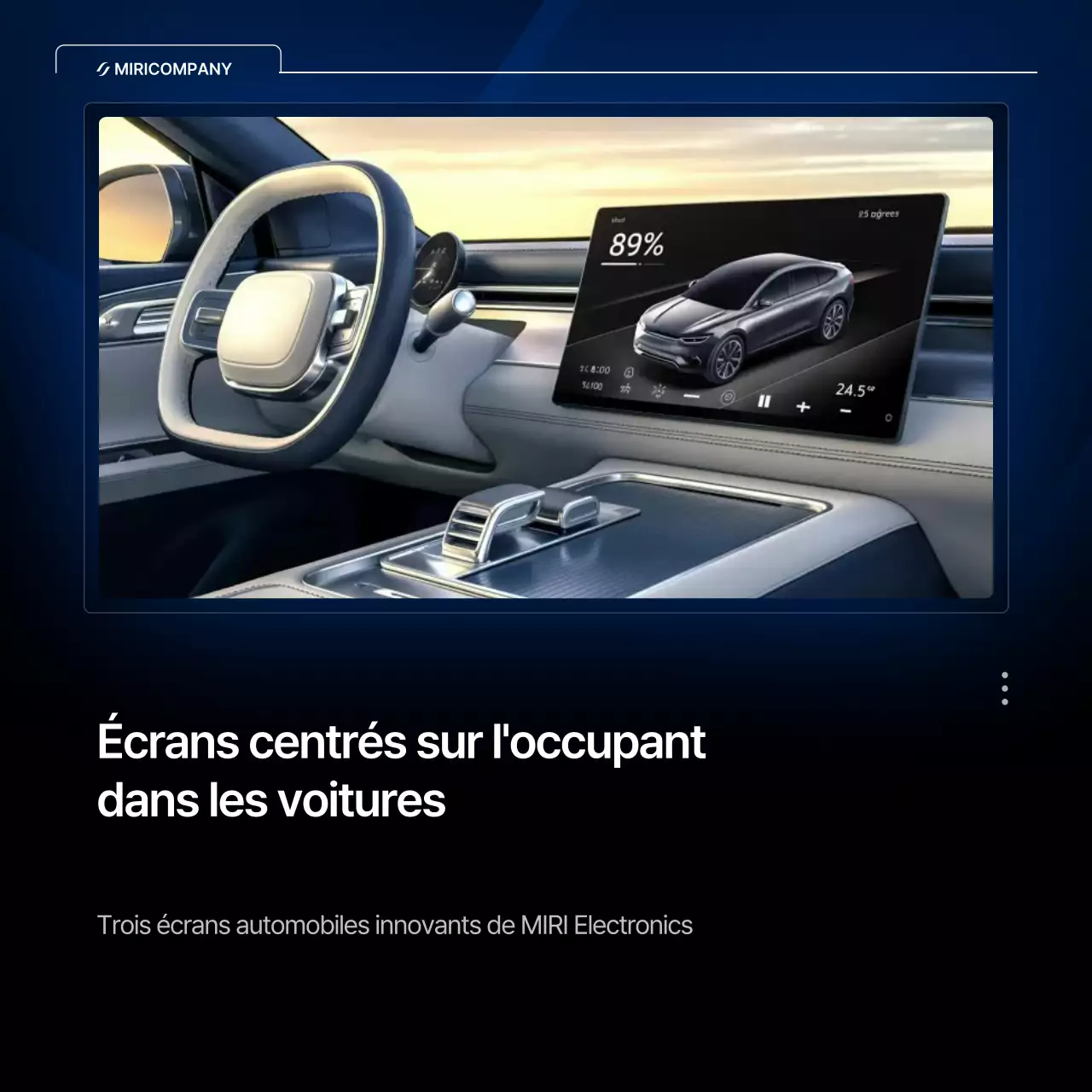 Publicité pour une voiture noire moderne