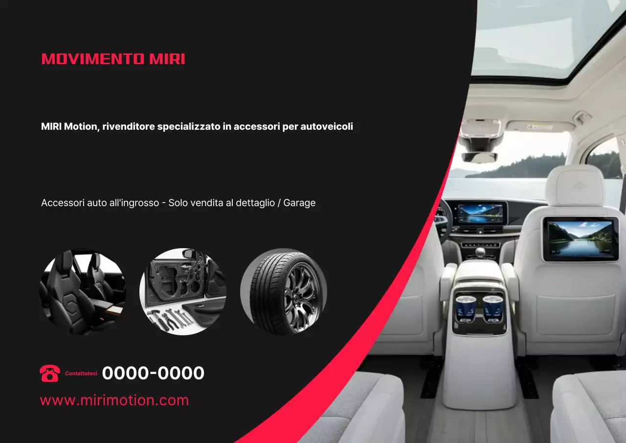 pubblicità di auto moderna nera