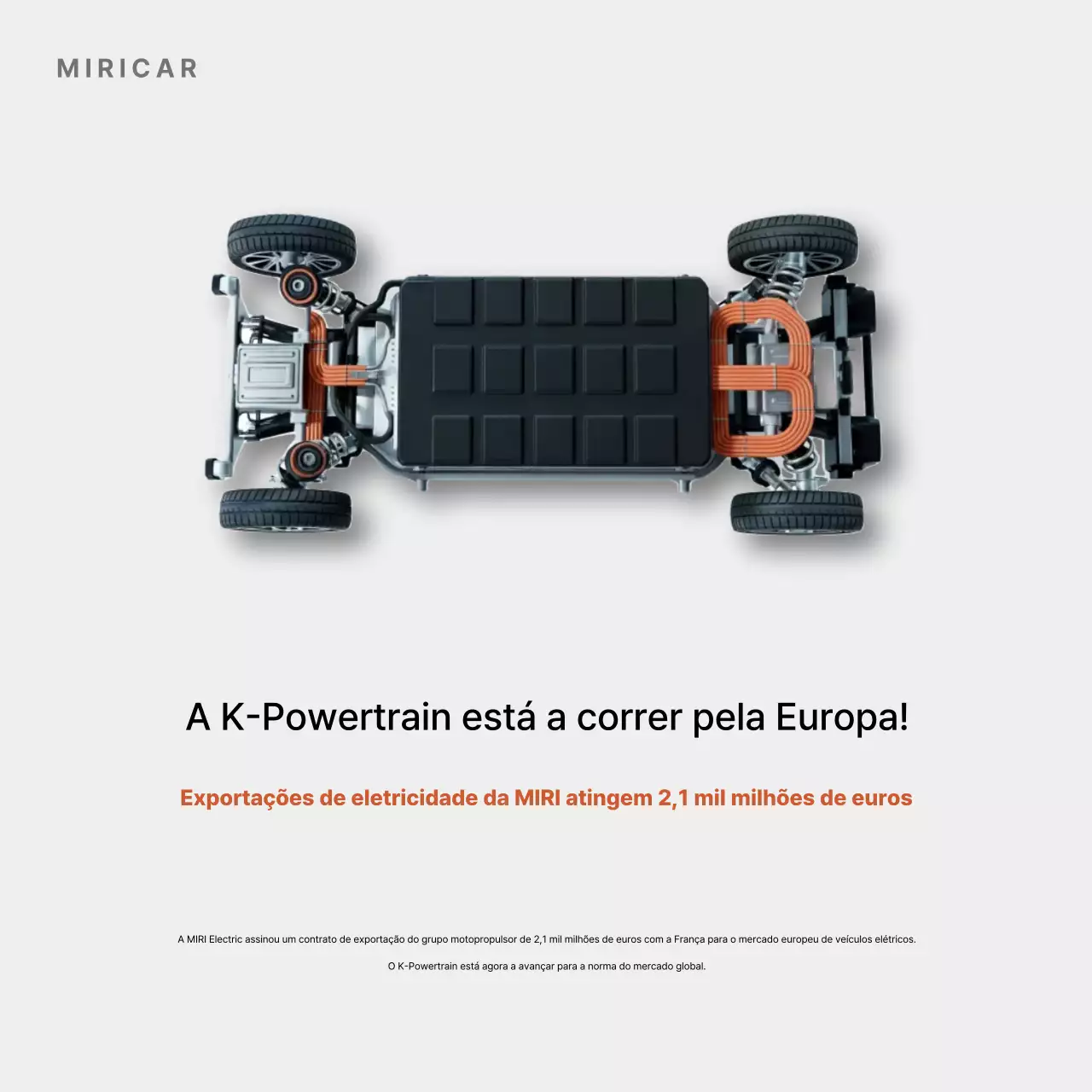 Anúncio de carro elétrico moderno preto
