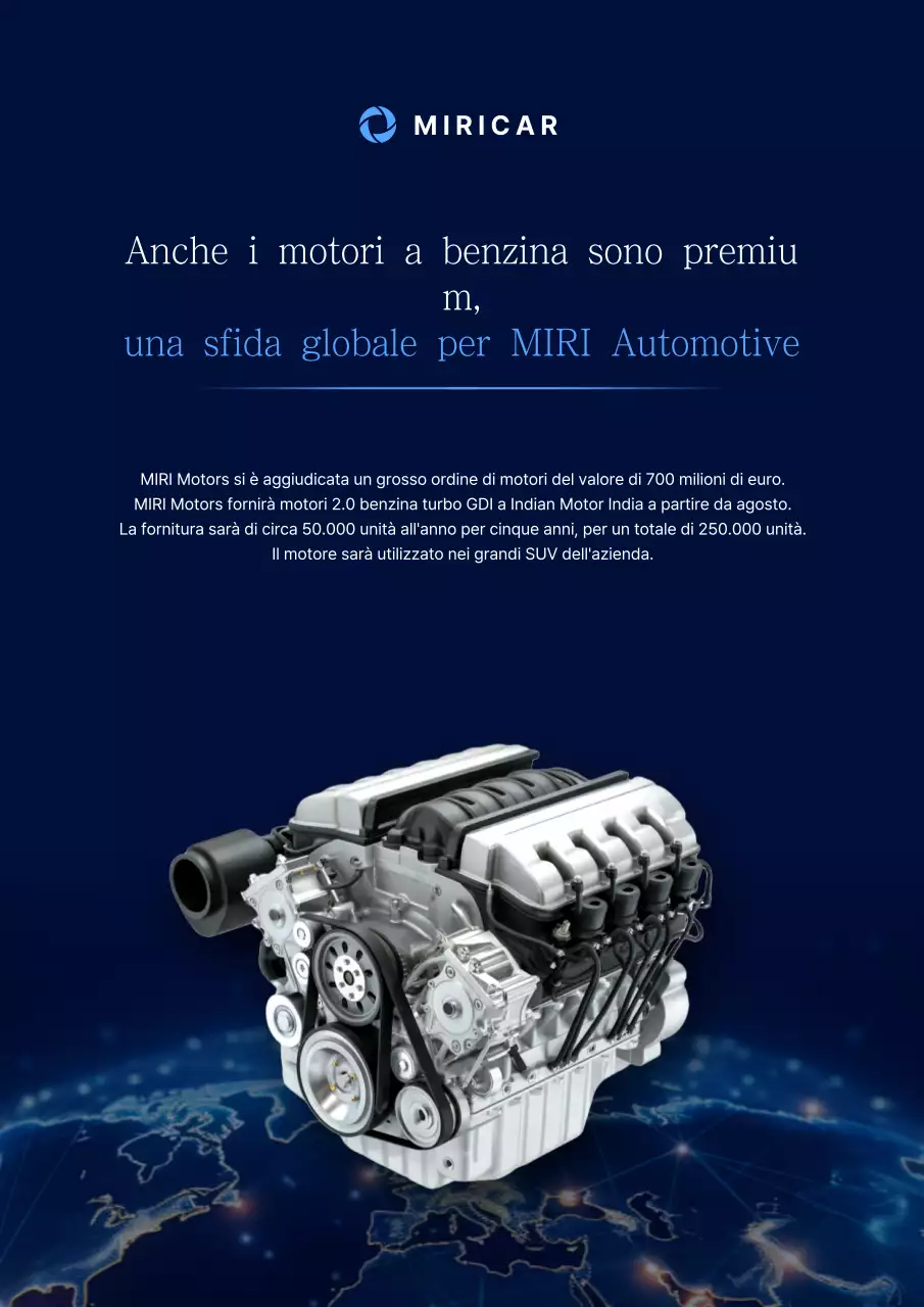 Pubblicità di un'auto moderna blu